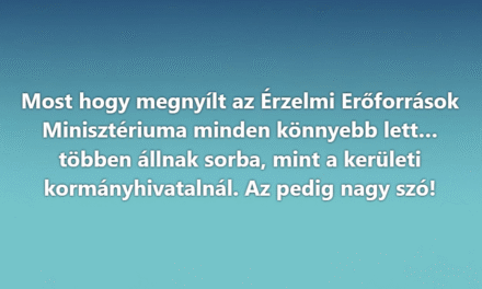 Megnyílt az Érzelmi Erőforrások Minisztériuma