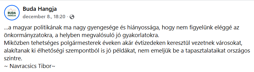 A magyar politikának…